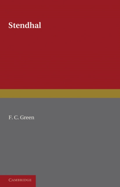 Book cover of: Stendhal. By: F. C. Green