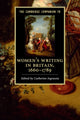 Book cover of: Cambridge Companion to Women's Writing in Britain, 1660–1789. By: Catherine Ingrassia