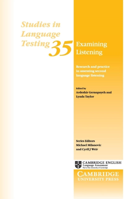 Book cover of: Examining Listening. By: Ardeshir Geranpayeh