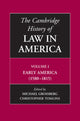 Book cover of: Cambridge History of Law in America. By: Michael Grossberg