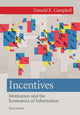 Book cover of: Incentives. By: Donald E Campbell