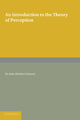 Book cover of: Introduction to the Theory of Perception. By: John Herbert Parsons