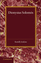 Book cover of: Dionysius Solomos. By: Romilly Jenkins
