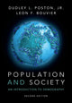 Book cover of: Population and Society. By: Dudley L. Poston  Jr