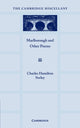 Book cover of: Marlborough and Other Poems. By: Charles Hamilton Sorley
