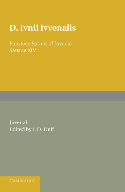 Book cover of: Fourteen Satires of Juvenal. By: Juvenal