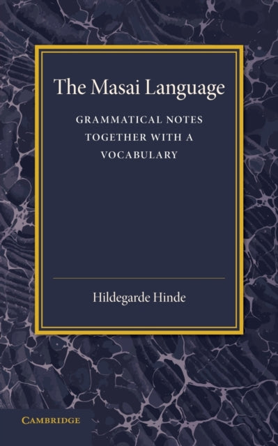 Book cover of: Masai Language. By: Hildegarde Hinde