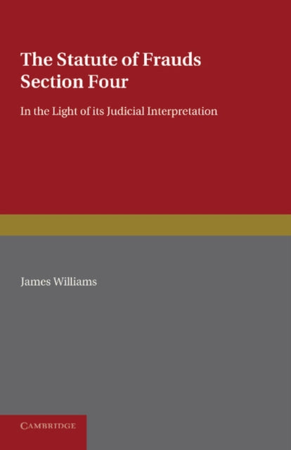 Book cover of: Statute of Frauds Section Four. By: James Williams