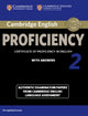 Book cover of: Cambridge English Proficiency 2 Student's Book with Answers