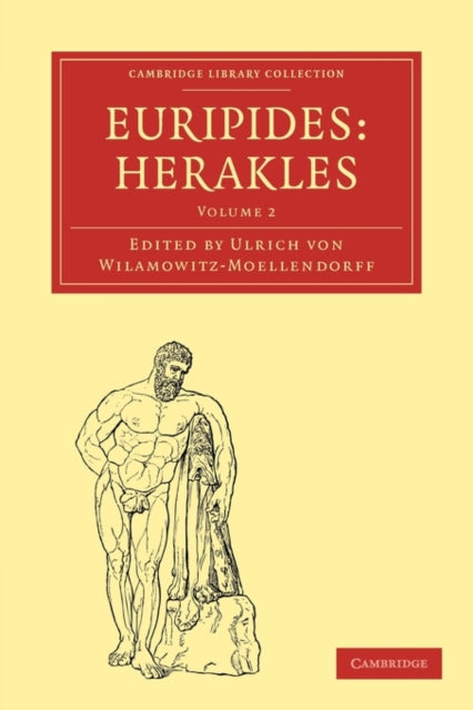 Book cover of: Euripides, Herakles. By: Ulrich von Wilamowitz-Moellendorff