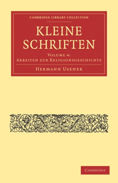 Book cover of: Kleine Schriften. By: Hermann Usener