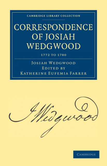 Book cover of: Correspondence of Josiah Wedgwood. By: Josiah Wedgwood