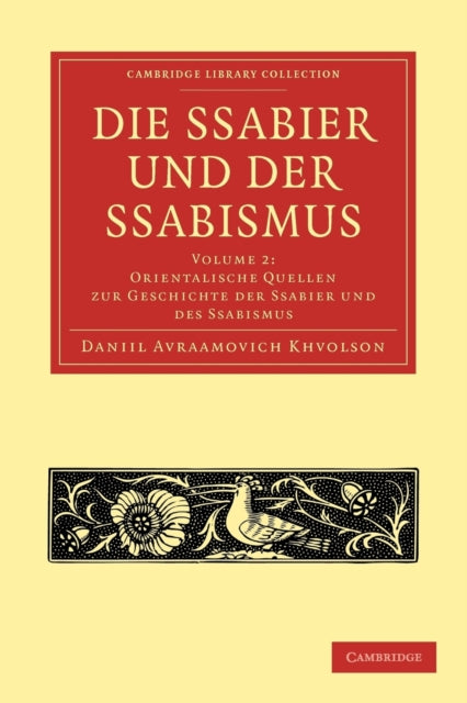 Book cover of: Die Ssabier und der Ssabismus. By: Daniil Avraamovich Chwolson