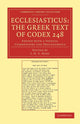 Book cover of: Ecclesiasticus: The Greek Text of Codex 248. By: John Henry Arthur Hart