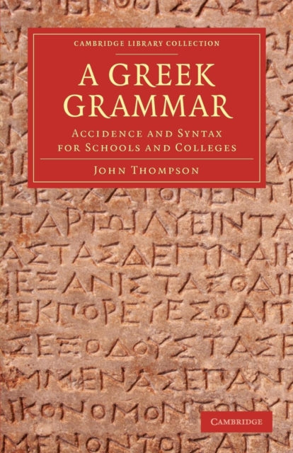 Book cover of: Greek Grammar. By: John Thompson