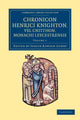 Book cover of: Chronicon Henrici Knighton vel Cnitthon, Monachi Leycestrensis. By: Henry Knighton