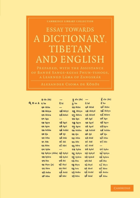 Book cover of: Essay towards a Dictionary, Tibetan and English. By: Alexander Csoma de Kőrös