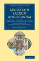 Book cover of: Registrum sacrum Anglicanum. By: William Stubbs
