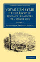 Book cover of: Voyage en Syrie et en Egypte pendant les annees 1783, 1784 et 1785