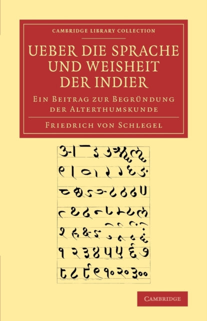 Book cover of: Ueber die Sprache und Weisheit der Indier. By: Friedrich von Schlegel