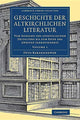 Book cover of: Geschichte der altkirchlichen Literatur. By: Otto Bardenhewer