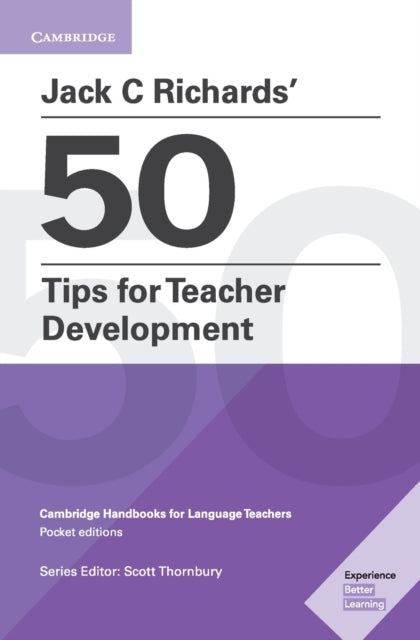 Book cover of: Jack C Richards' 50 Tips for Teacher Development Pocket Editions. By: Jack C. Richards