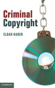 Book cover of: Criminal Copyright. By: Eldar Haber