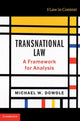 Book cover of: Transnational Law. By: Michael W. Dowdle