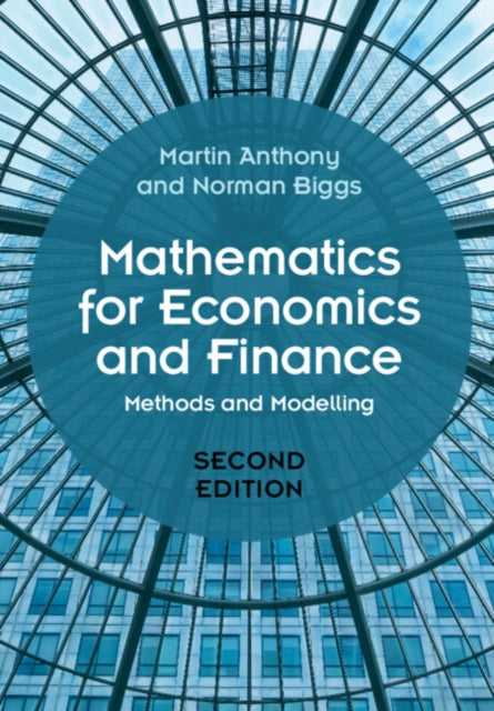 Book cover of: Mathematics for Economics and Finance. By: Martin Anthony