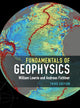 Book cover of: Fundamentals of Geophysics. By: William Lowrie