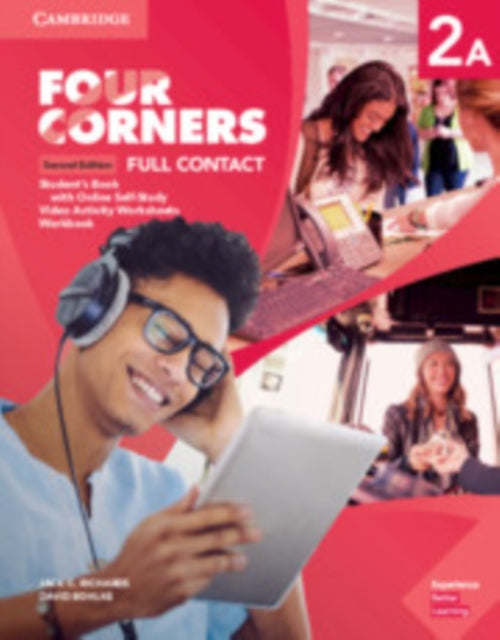 Book cover of: Four Corners Level 2A Full Contact with Self-study. By: Jack C. Richards