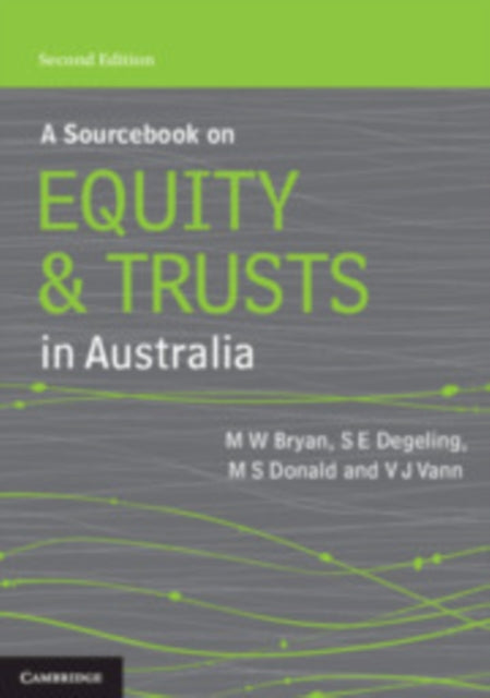 Book cover of: Sourcebook on Equity and Trusts in Australia. By: Michael Bryan