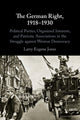 Book cover of: German Right, 1918–1930. By: Larry Eugene Jones