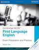 Book cover of: Cambridge IGCSE™ First Language English Exam Preparation and Practice. By: Marian Cox