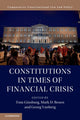 Book cover of: Constitutions in Times of Financial Crisis. By: Tom Ginsburg