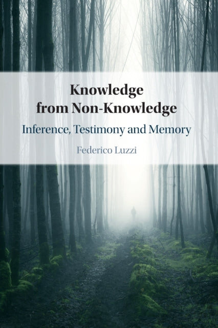 Book cover of: Knowledge from Non-Knowledge. By: Federico Luzzi