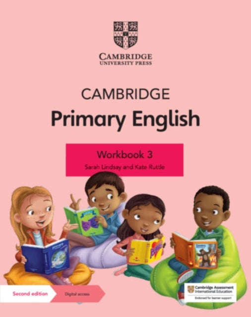 Book cover of: Cambridge Primary English Workbook 3 with Digital Access (1 Year). By: Sarah Lindsay