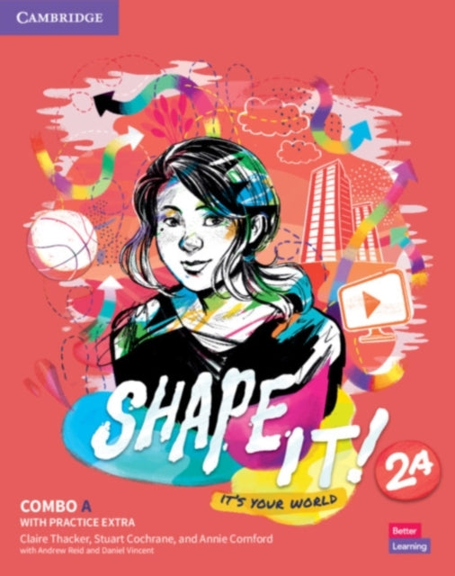 Book cover of: Shape It! Level 2 Combo A Student's Book and Workbook with Practice Extra. By: Claire Thacker