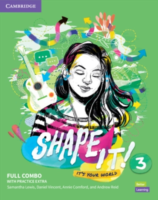 Book cover of: Shape It! Level 3 Full Combo Student's Book and Workbook with Practice Extra. By: Samantha Lewis