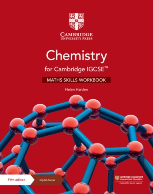 Book cover of: Chemistry for Cambridge IGCSE™ Maths Skills Workbook with Digital Access (2 Years). By: Helen Harden