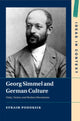 Book cover of: Georg Simmel and German Culture. By: Efraim Podoksik