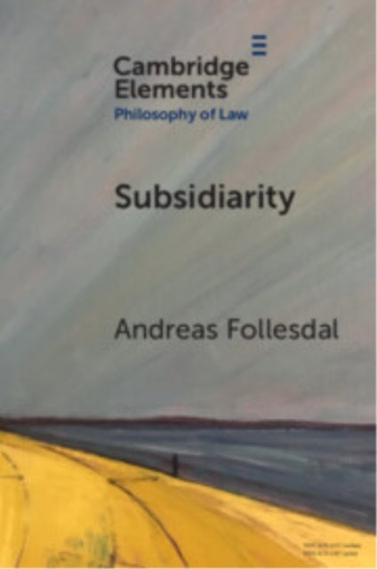 Book cover of: Subsidiarity. By: Andreas Follesdal
