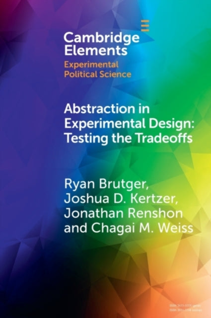 Book cover of: Abstraction in Experimental Design. By: Ryan Brutger