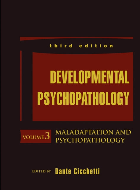 Book cover of: Developmental Psychopathology, Maladaptation and Psychopathology. By: Dante Cicchetti