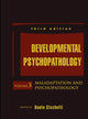 Book cover of: Developmental Psychopathology, Maladaptation and Psychopathology. By: Dante Cicchetti