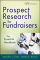 Book cover of: Prospect Research for Fundraisers. By: Jennifer J. Filla