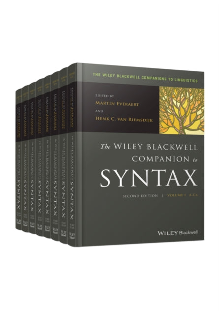Book cover of: Wiley Blackwell Companion to Syntax, 8 Volume Set. By: Martin Everaert