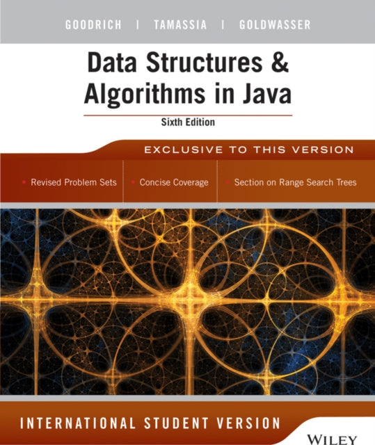 Book cover of: Data Structures and Algorithms in Java, International Student Version. By: Michael T. Goodrich