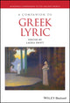 Book cover of: Companion to Greek Lyric. By: Laura Swift