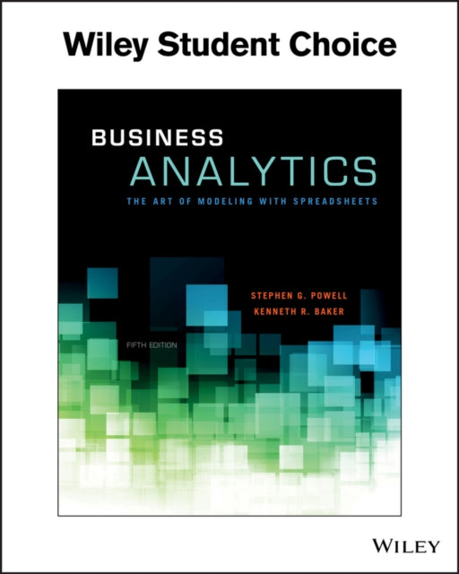 Book cover of: Business Analytics. By: Stephen G. Powell
